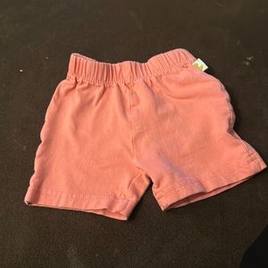 Peach baby girl shorts
